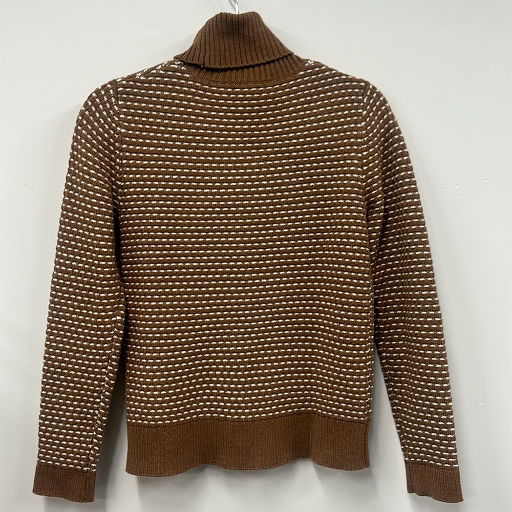 JCREW Turtleneck Sweater Tan Cream XS - Picture 5 of 5